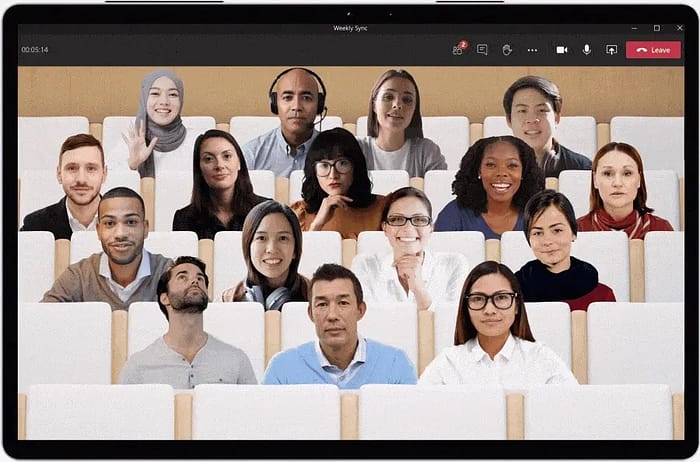 New Microsoft Teams Features  together mode